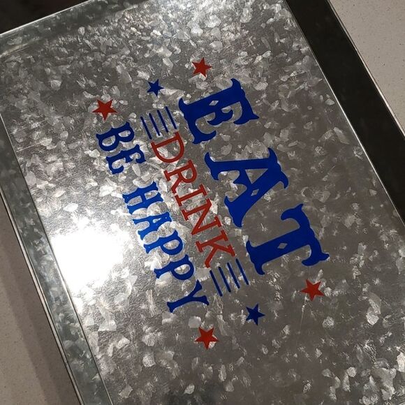 Fun "Eat, drink, be happy" serving tray - Picture 8 of 8